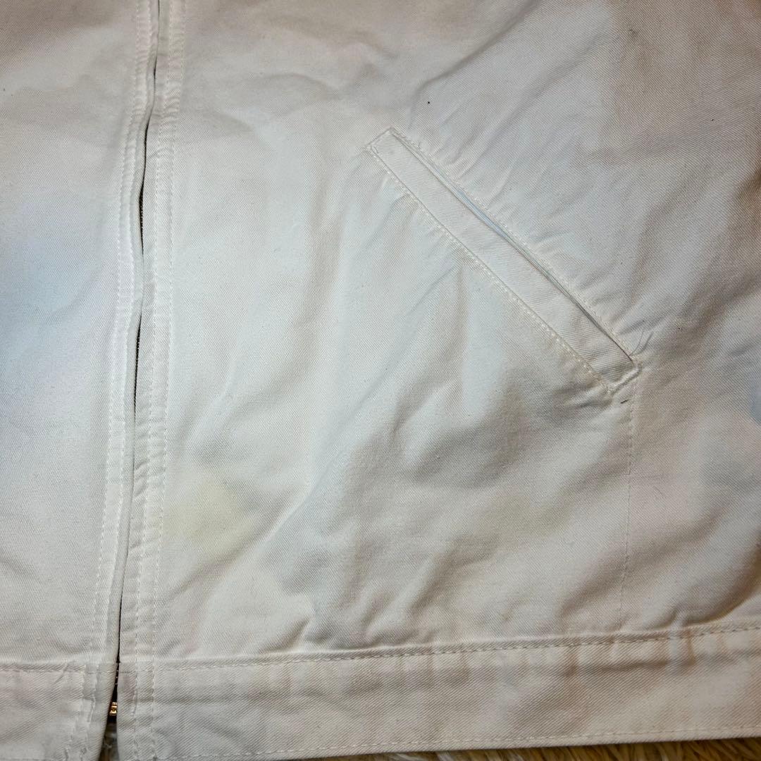 90s Dickies ディッキーズ　デトロイトジャケット　ホワイト　フェード