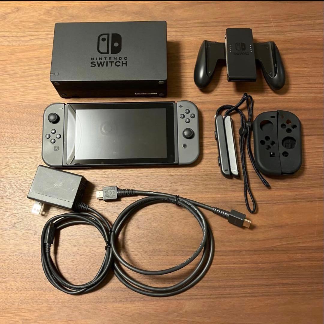 Nintendo Switch 本体 グレー　箱あり