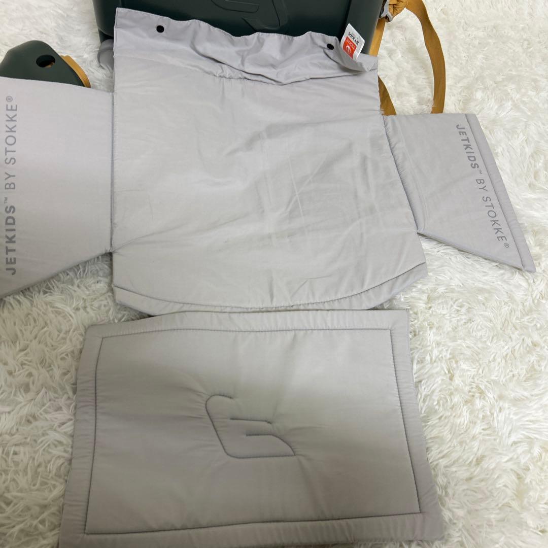 【美品】STOKKE JETKIDS グリーン 収納ボックス　付属品付き