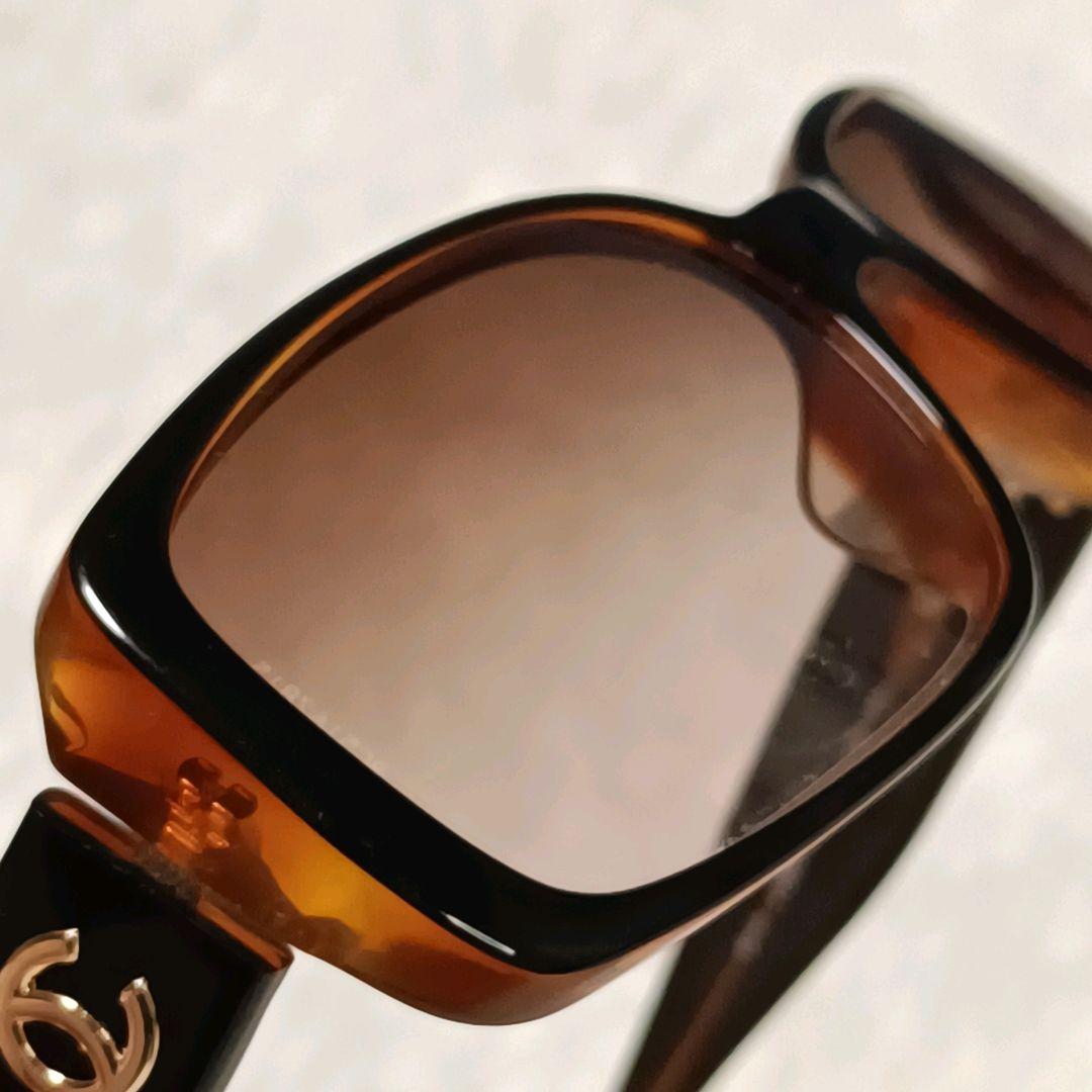 CHANEL シャネル 5111 カメリア サングラス ブラウン イタリア製