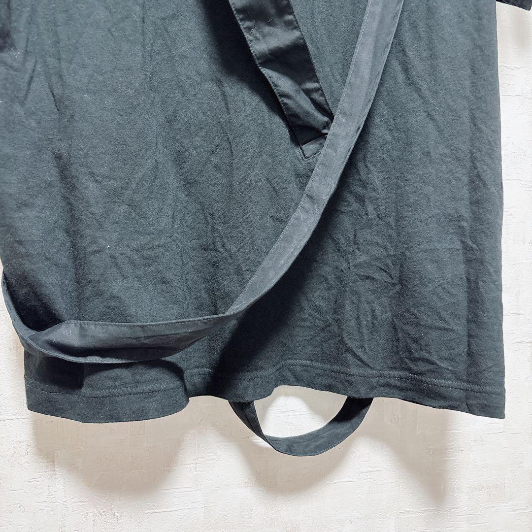 希少 Yohji Yamamoto ストラップデザインTシャツ 日本製 モード