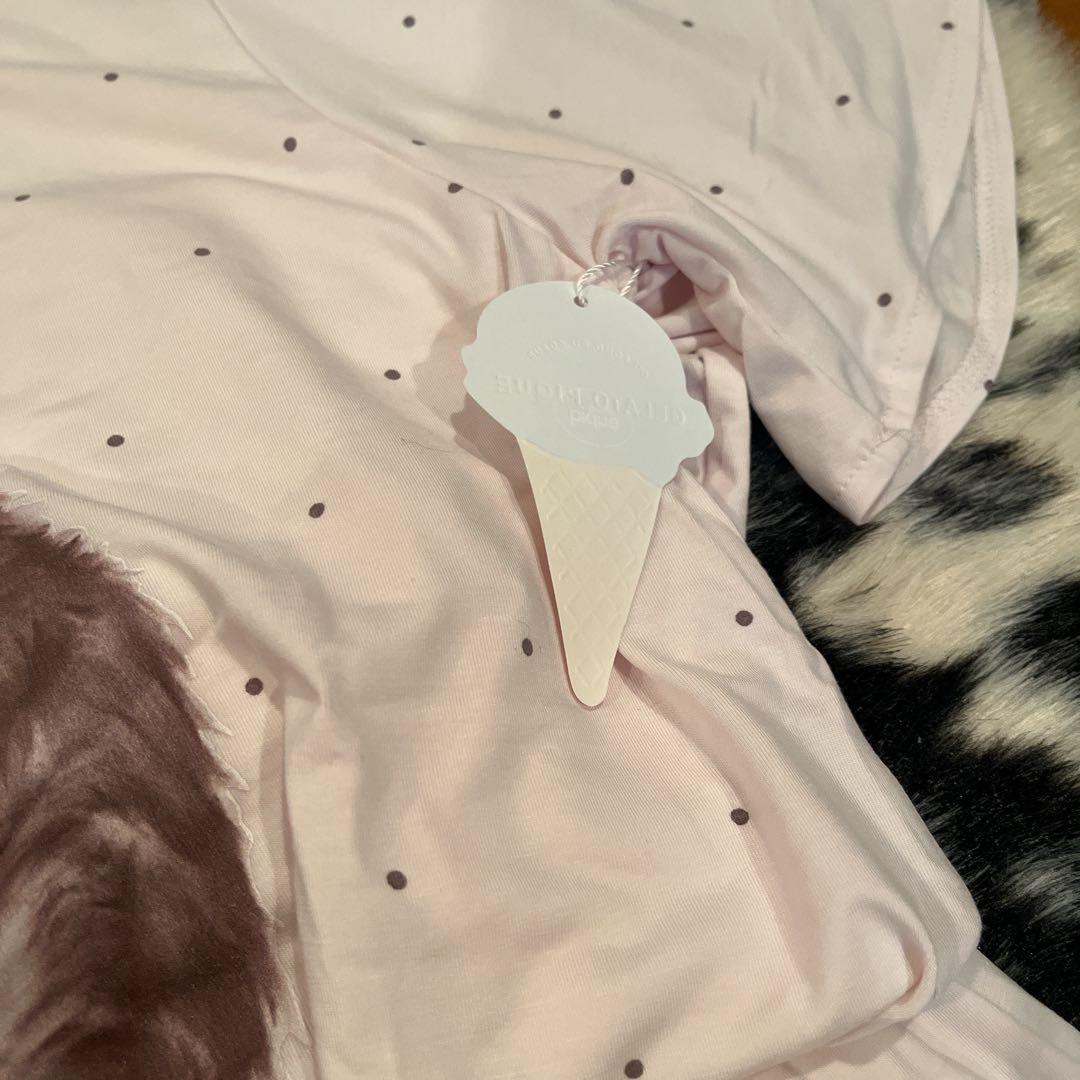 (gelato pique) CATドット柄 Tシャツ＆ショートパンツセット