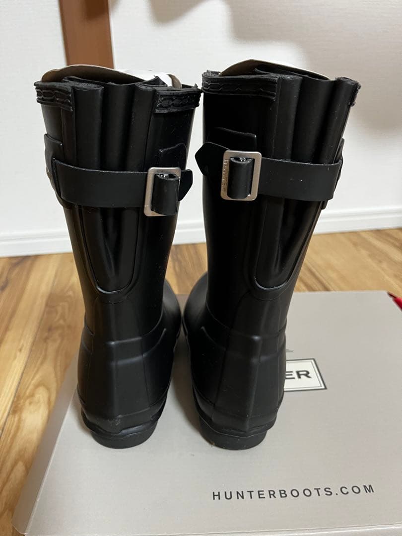 美品　HUNTER ブラック 長靴 箱付き