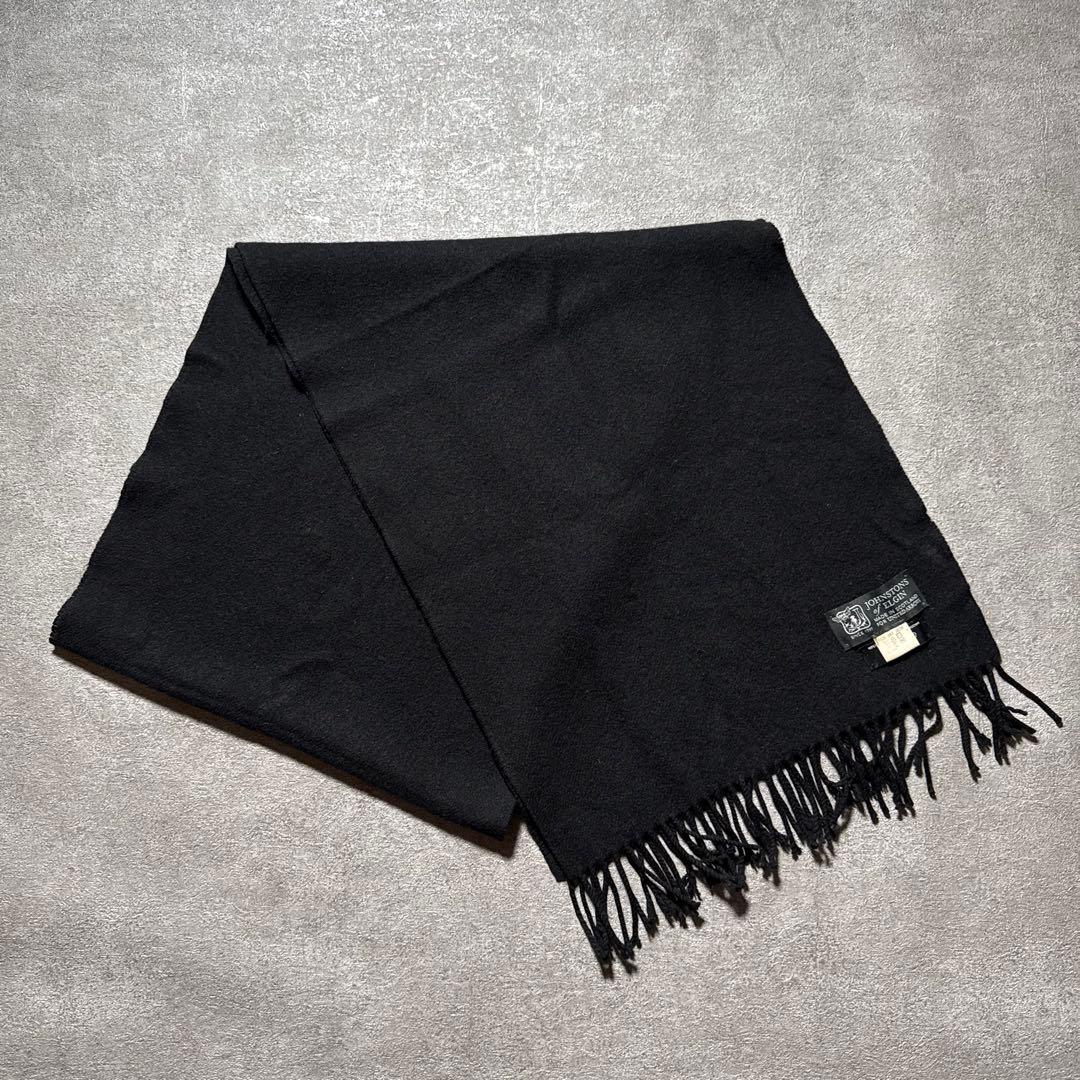 JOHNSTONS of ELGIN UNITED ARROWS マフラー 黒