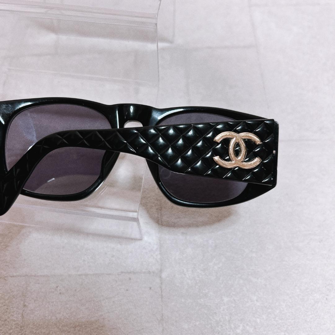 CHANEL☆シャネル　ココマークキルティング　サングラス　スクエア型　766