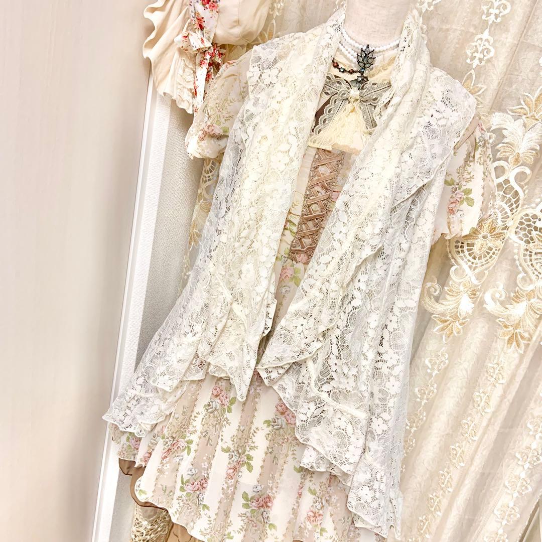 axes femme 3wayカーデ　ケープ　ベスト　Y2K 姫カジ　森ガール