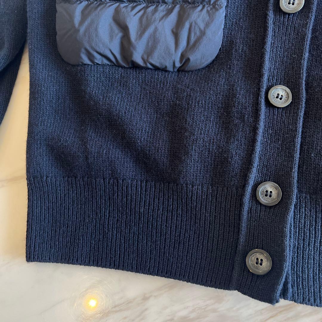 MONCLER【XS大きめレディース】HYBRID カーディガン ネイビー