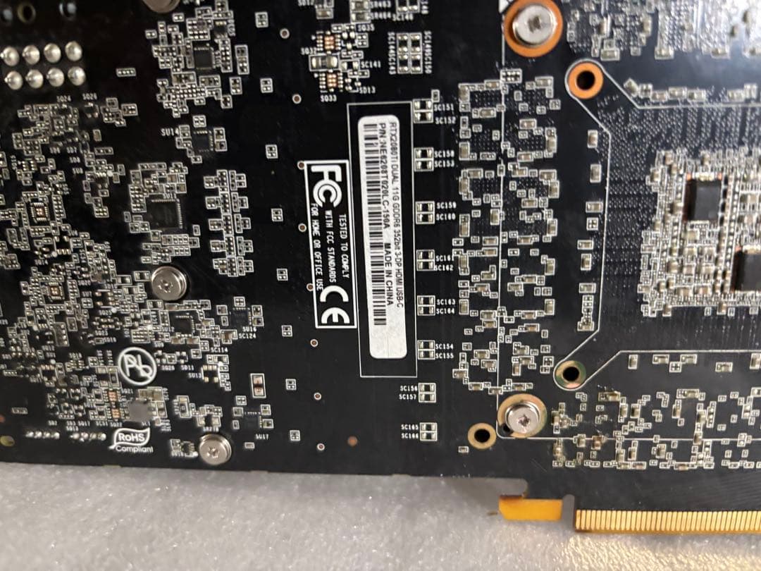 ジャンクGeForce RTX 2080tiグラフィックボード