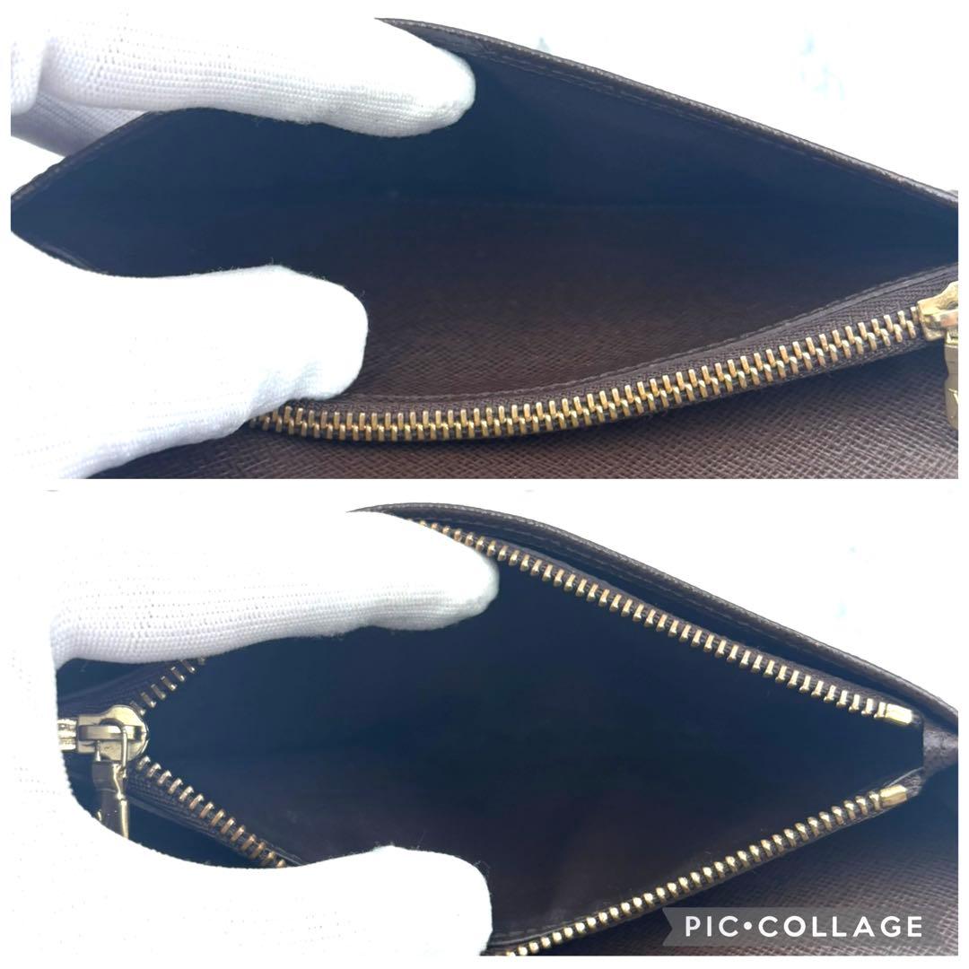 【未使用級】 ルイヴィトン ダミエ ポルトフォイユ ブラザ 長財布