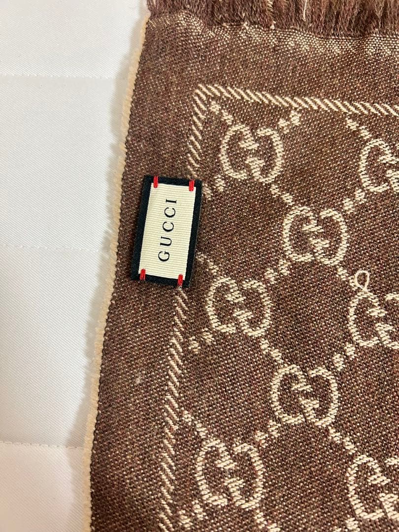 Gucci GGパターン マフラー ベージュ