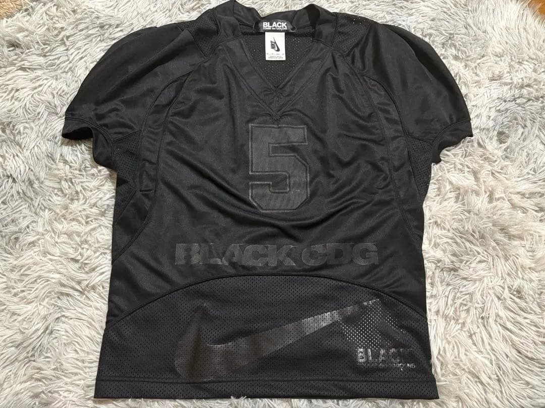 値下げ【美品・未使用】BLACK CDG NIKE アメフトシャツ