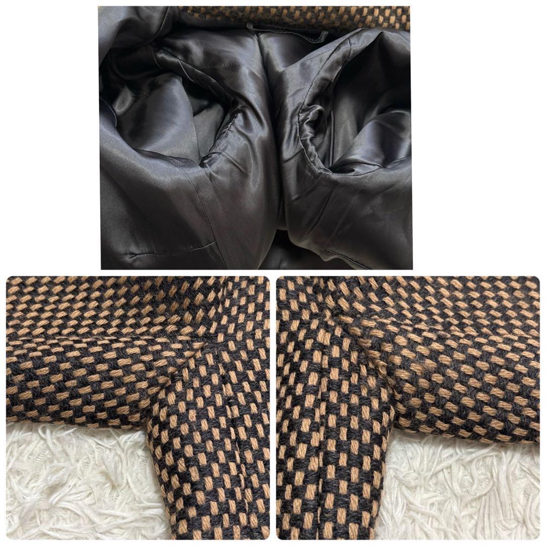 MAX MARA マックスマーラ テーラードジャケット　レザー切替 白タグ
