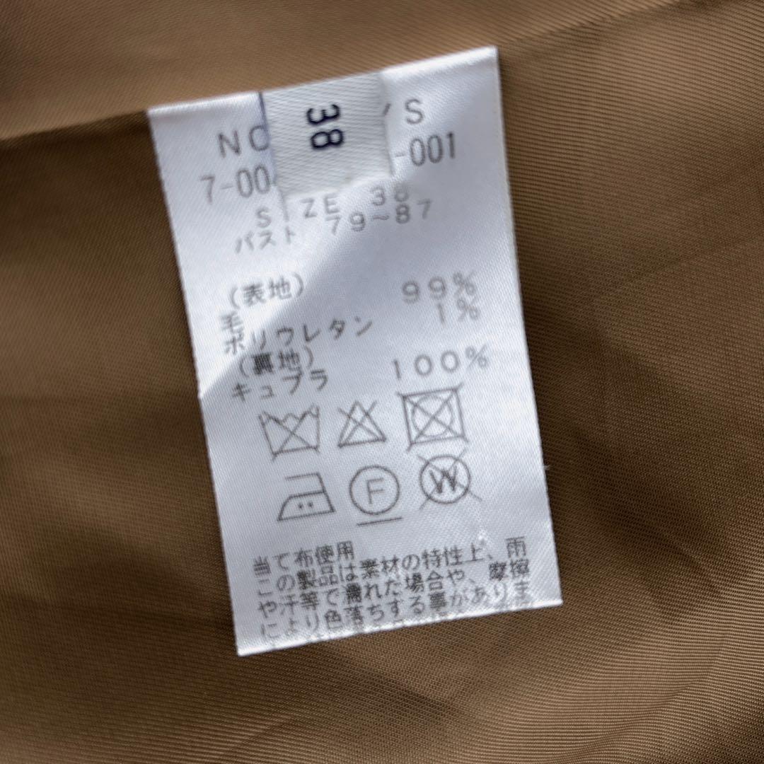 あぐ NOLLEY'S ダブルプレストジャケット 金ボタン 38 紺ブレ
