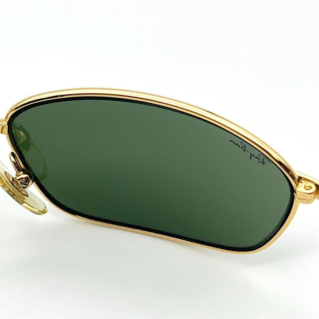 美品 Ray-Ban ゴールド チタン サングラス RB8019 ケース付き