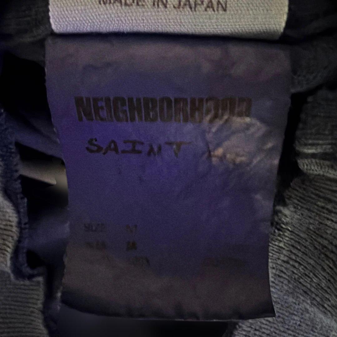 SAINT セントマイケル　ダメージ スカル Tシャツ サイズM ネイビー