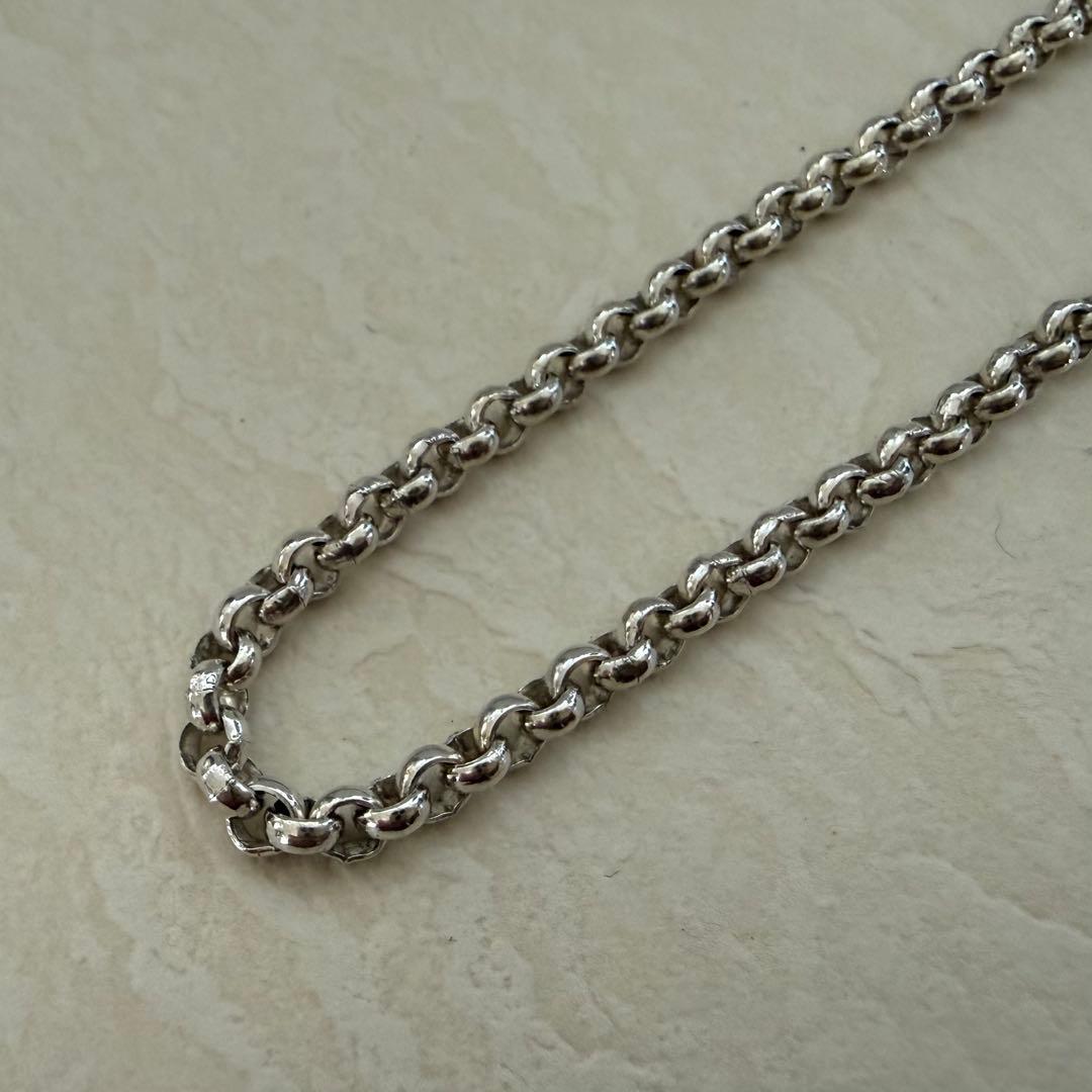 925スターリングシルバー　丸あずきチェーン　ネックレス約3.0mm 12.1g