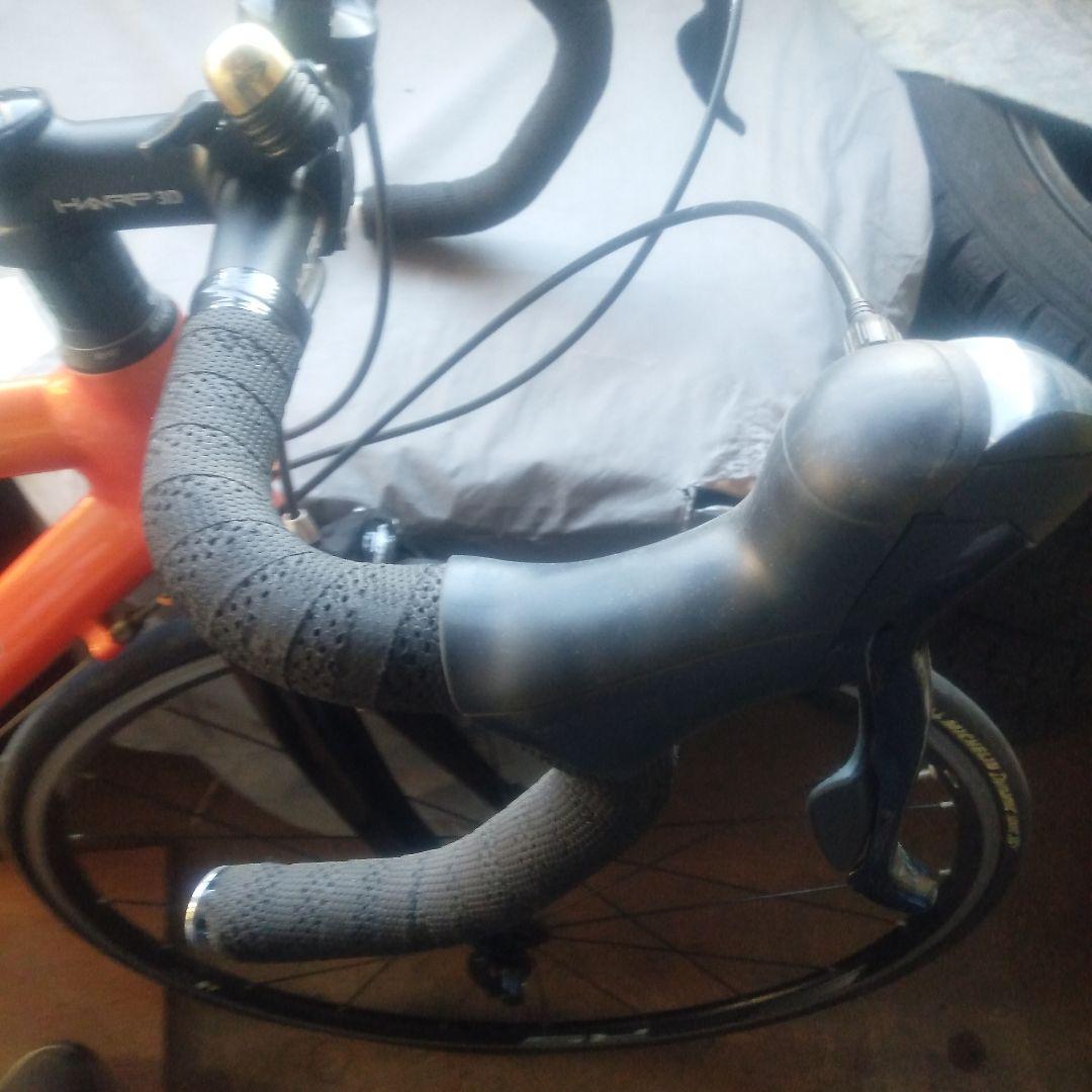 HARP　オレンジロードバイク 700C ドロップハンドル　あな