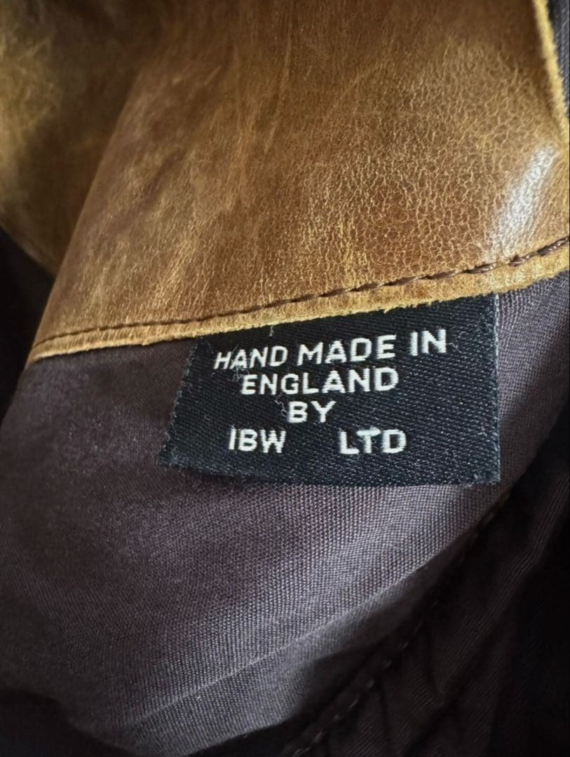 Jas M.B.ボストンバッグ ビンテージレバー 英国製