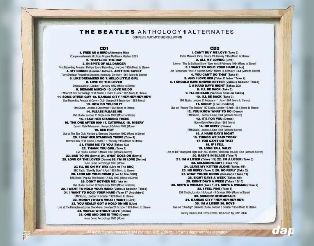 BEATLES / ANTHOLOGY ALTERNATES 1-4 セット