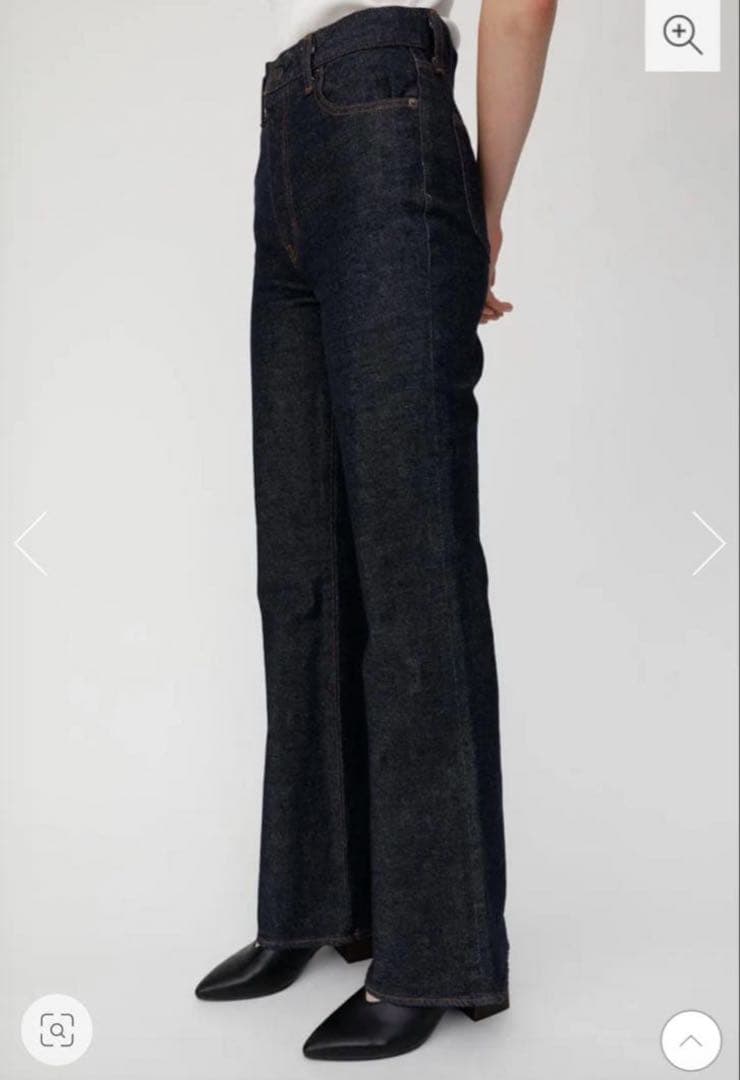 美品 moussy マウジー MVS FLARE フレアデニム インディゴ 23