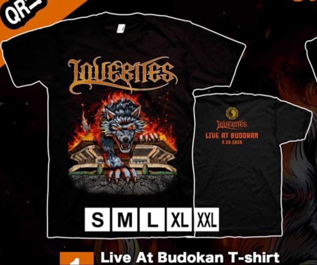 LOVEBITES ラブバイツ　LIVE at 武道館 Tシャツ　XL