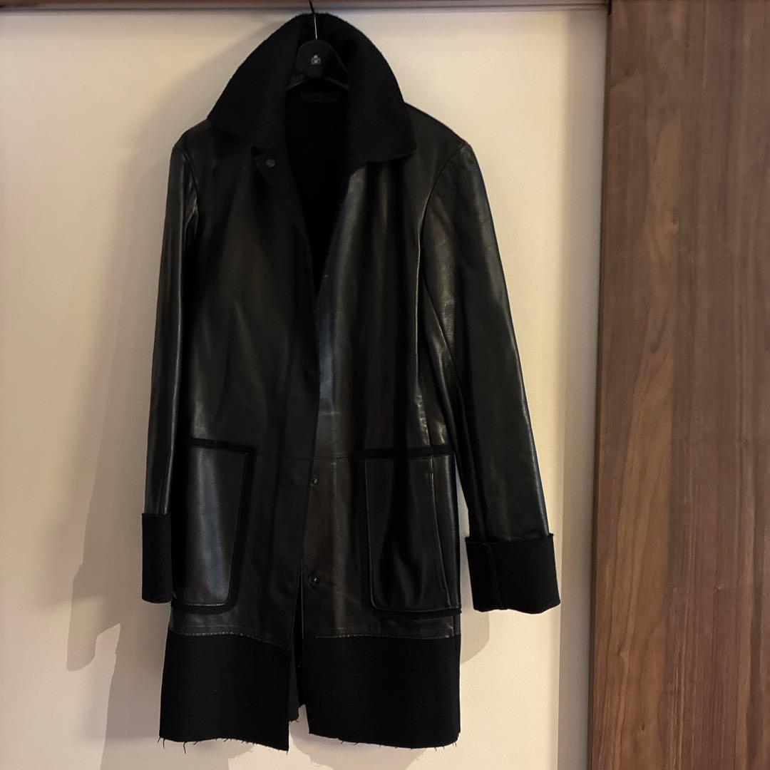ジルサンダー　レザーコート　美品