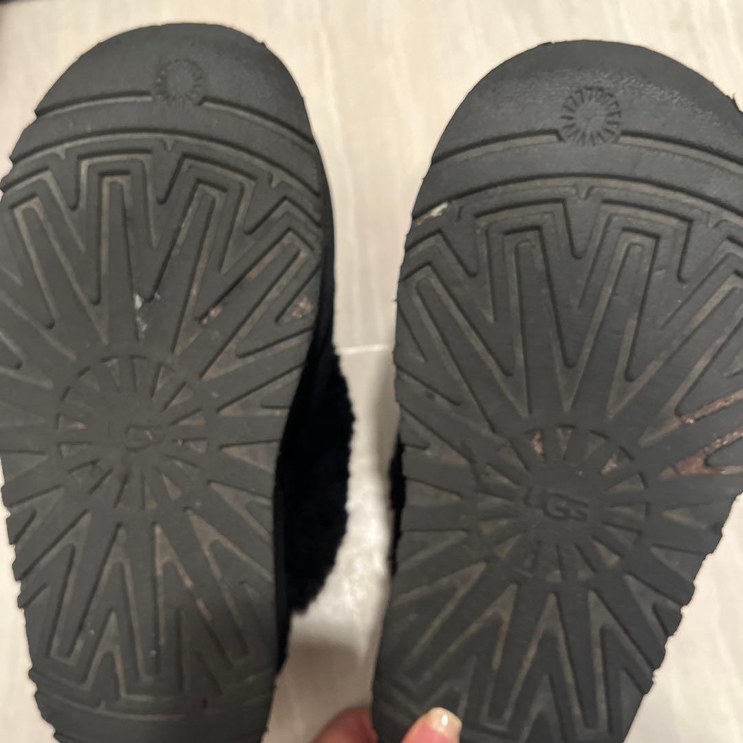 最終値下げ　美品 UGG ファンケット スリッポン サンダル 黒 23cm 厚底