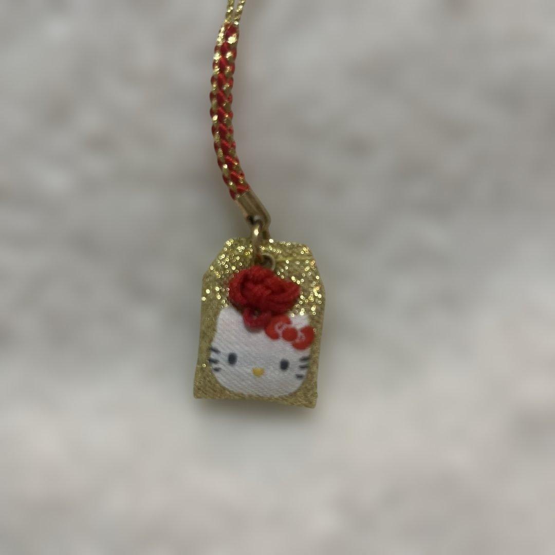 エ*ス様 開運！Hello Kitty フクロウ・招き猫・御守りストラップ3個セ