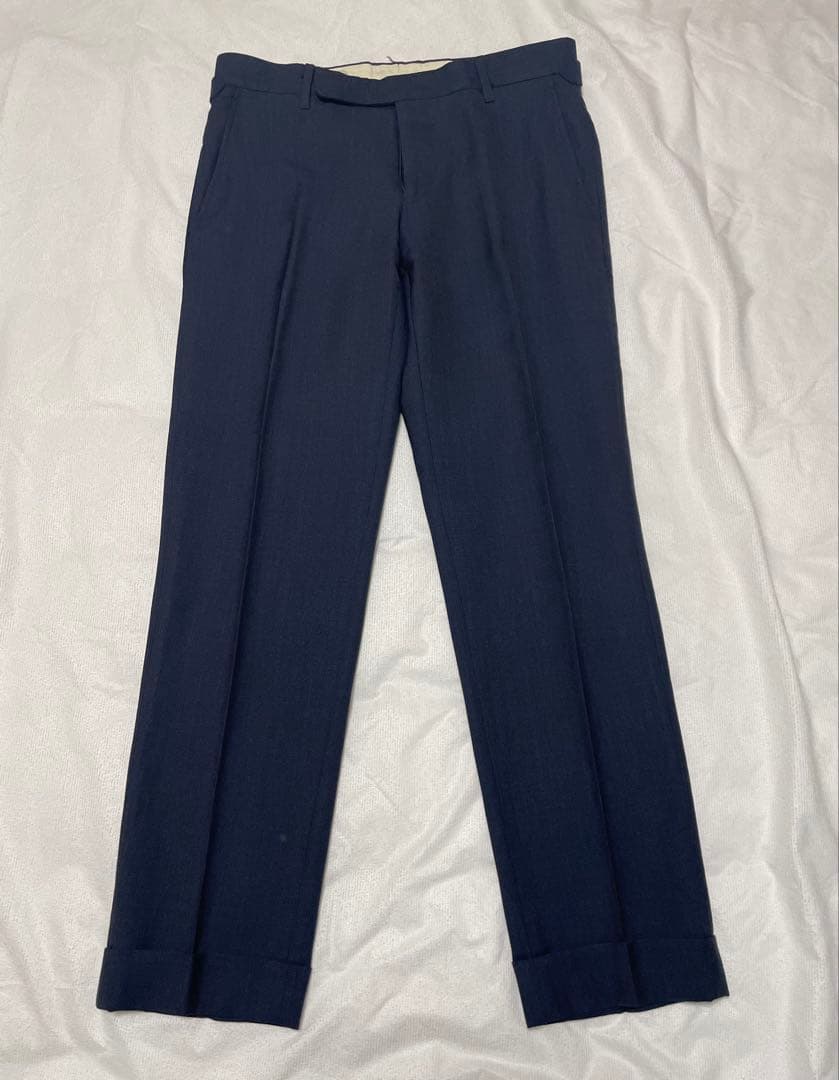 【美品/伊製】ポロラルフローレン スーツ 36S 濃紺 ウール100%
