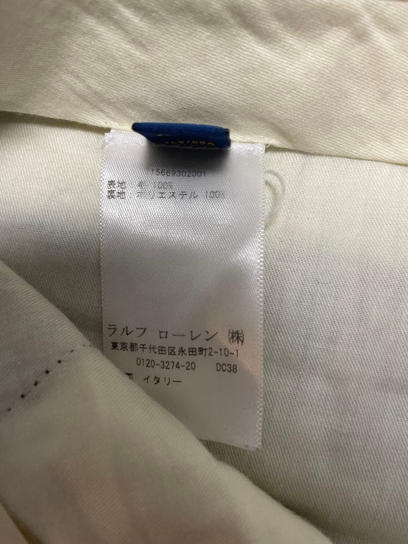 【美品/伊製】ポロラルフローレン スーツ 36S 濃紺 ウール100%